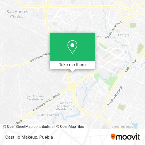Castillo Makeup map