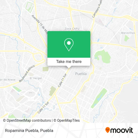 Ropamina Puebla map