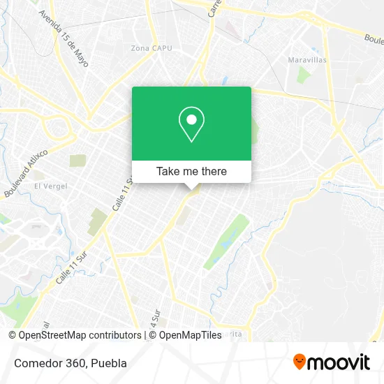 Comedor 360 map