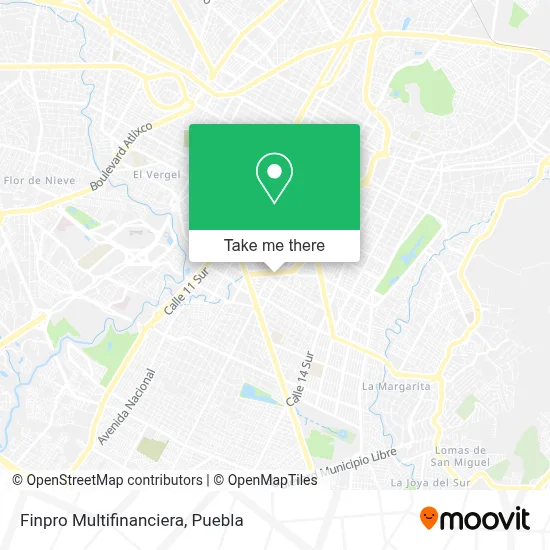 Finpro Multifinanciera map