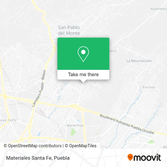 Materiales Santa Fe map