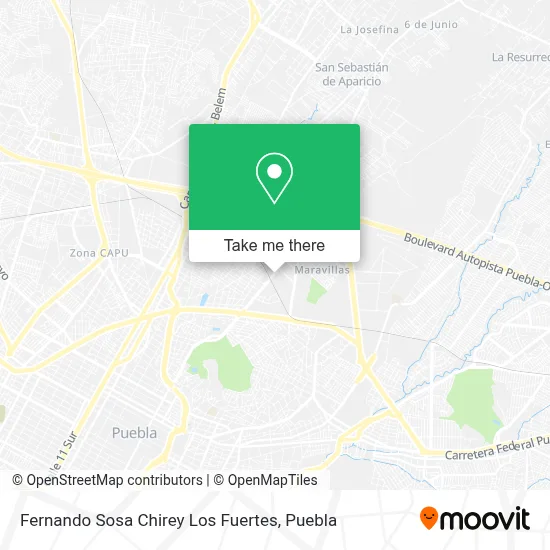 Fernando Sosa Chirey Los Fuertes map