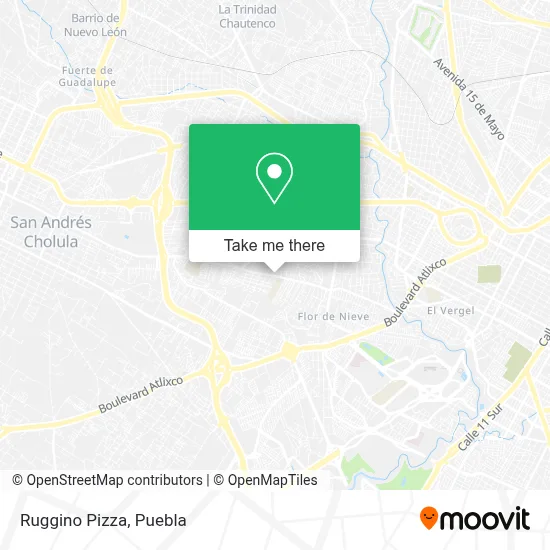 Ruggino Pizza map