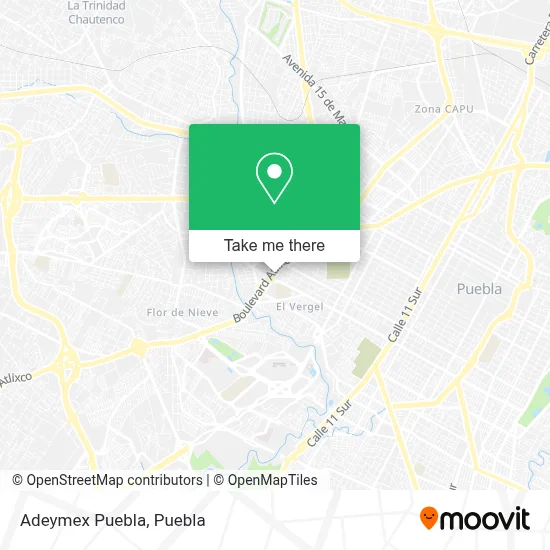 Adeymex Puebla map