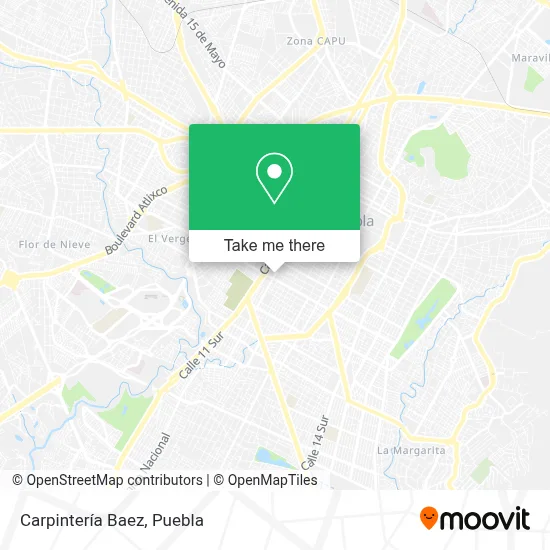 Carpintería Baez map