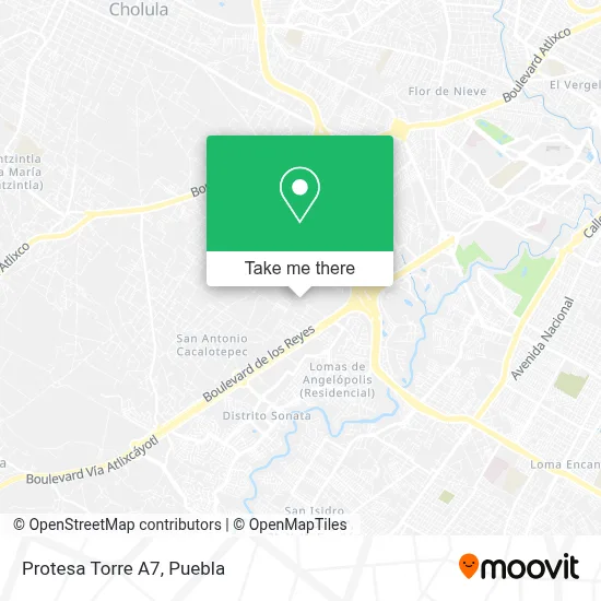 Protesa Torre A7 map
