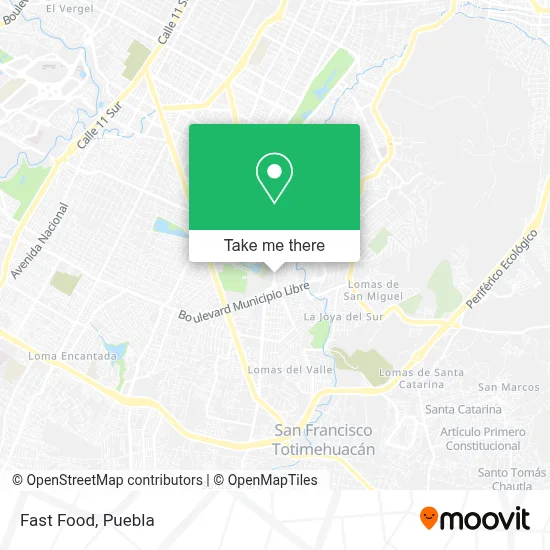 Fast Food map
