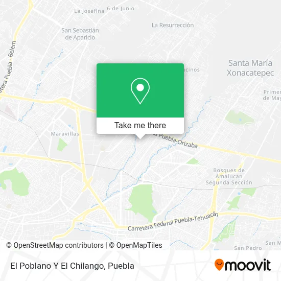 El Poblano Y El Chilango map
