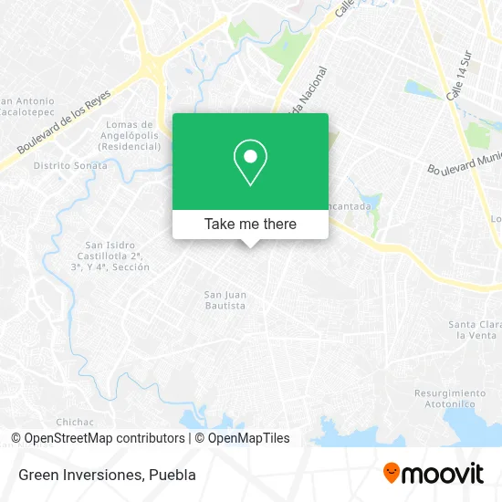 Green Inversiones map