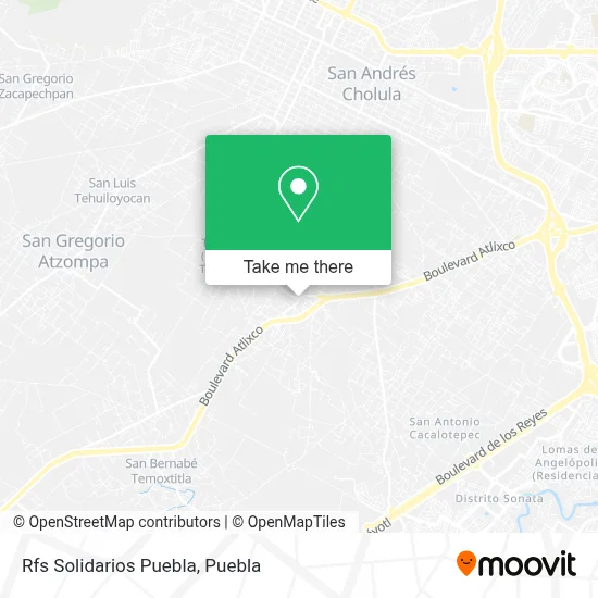 Rfs Solidarios Puebla map