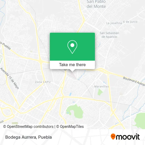 Bodega Aurrera map