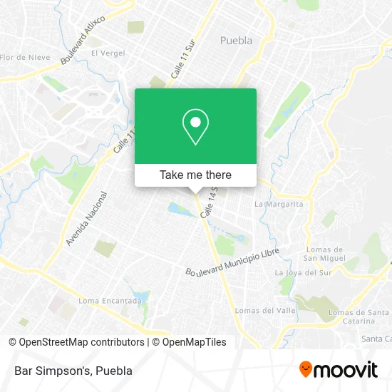 Bar Simpson's map