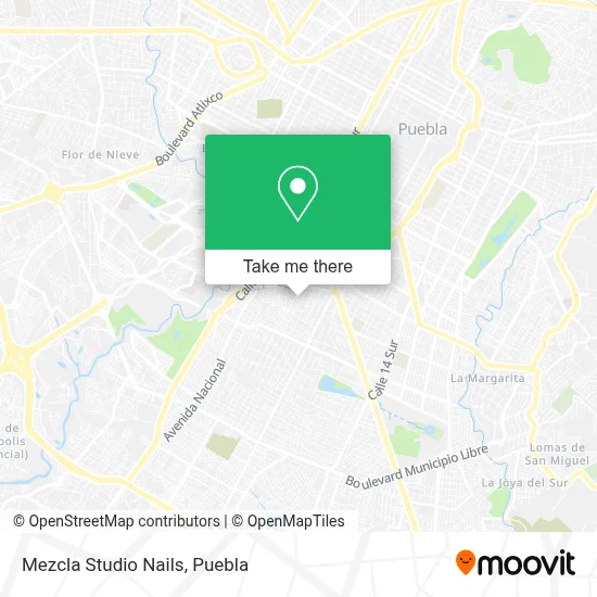 Mezcla Studio Nails map