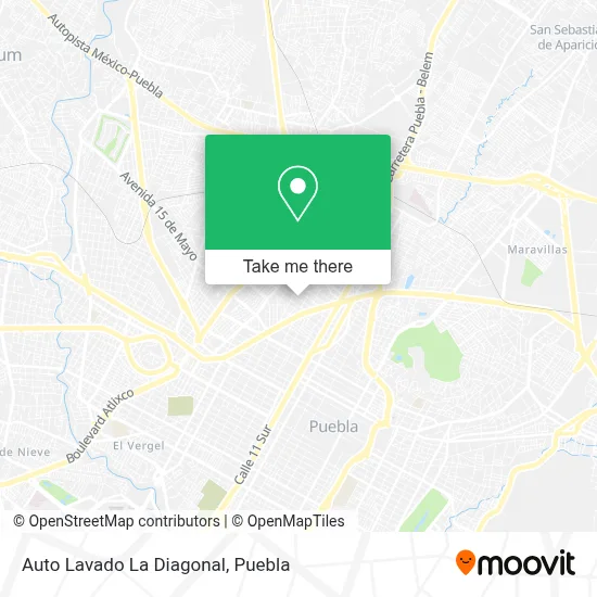 Auto Lavado La Diagonal map
