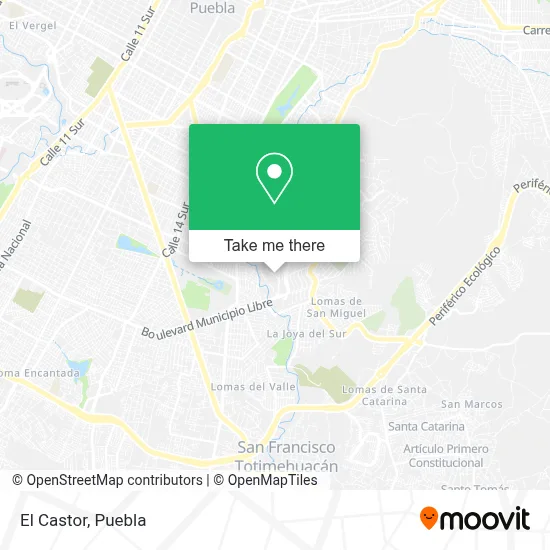 El Castor map