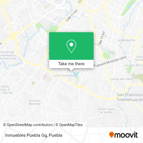 Inmuebles Puebla Gg map