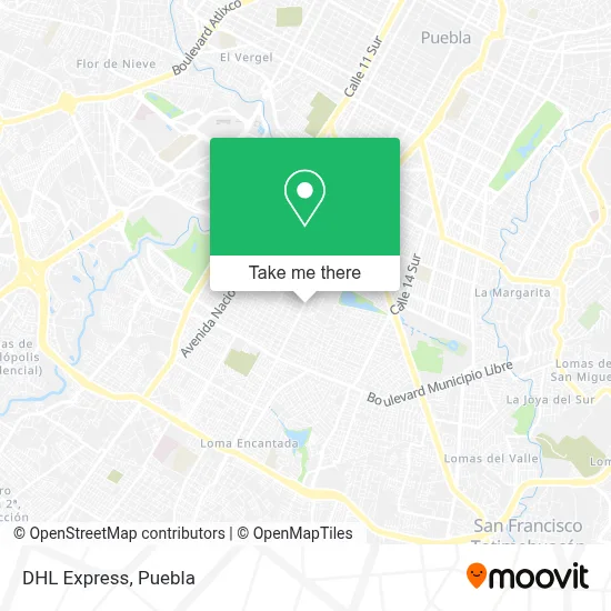 DHL Express map