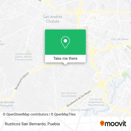 Rusticos San Bernardo map