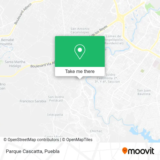 Parque Cascatta map