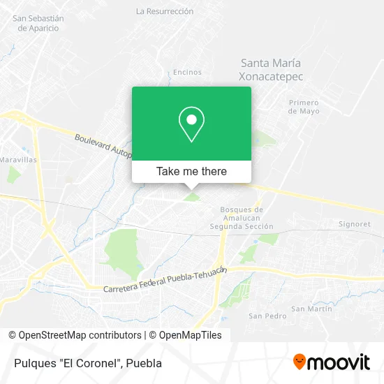 Pulques "El Coronel" map