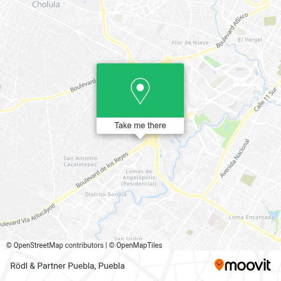 Rödl & Partner Puebla map