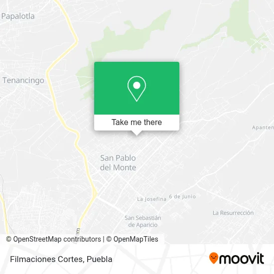 Filmaciones Cortes map
