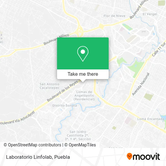 Laboratorio Linfolab map