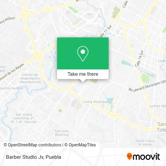 Barber Studio Jv map