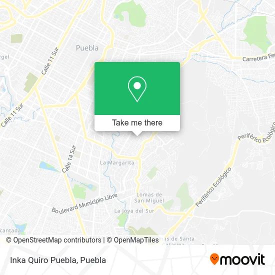 Inka Quiro Puebla map