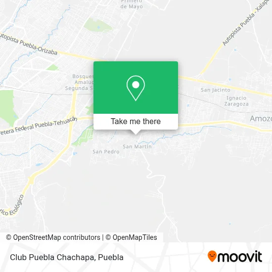 Club Puebla Chachapa map