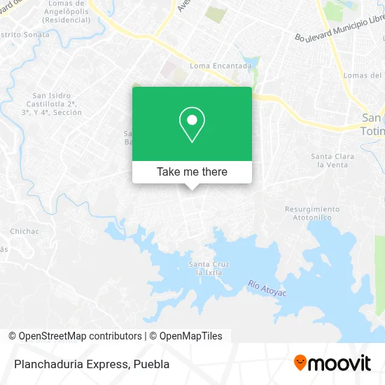 Planchaduria Express map