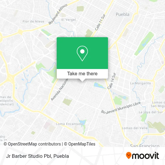 Jr Barber Studio Pbl map