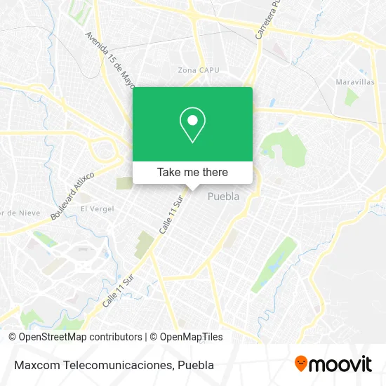 Maxcom Telecomunicaciones map