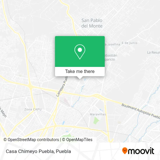 Casa Chimeyo Puebla map