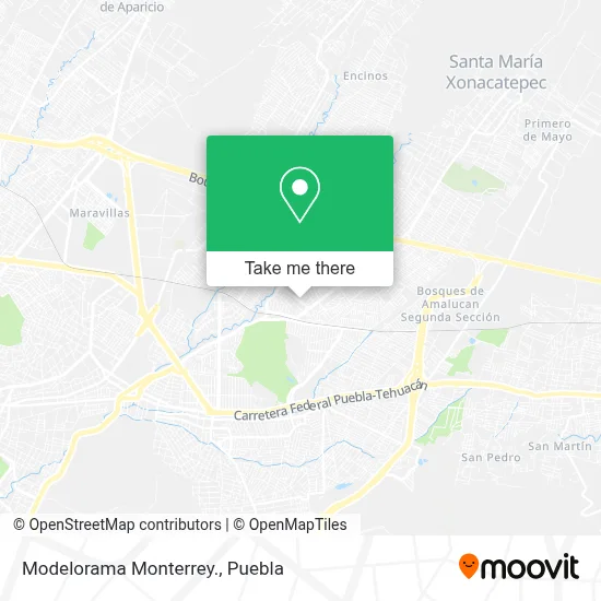 Modelorama Monterrey. map