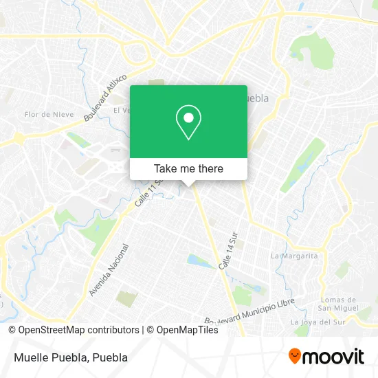 Muelle Puebla map