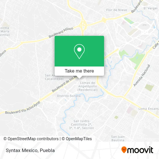 Syntax Mexico map