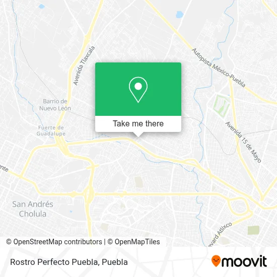 Rostro Perfecto Puebla map