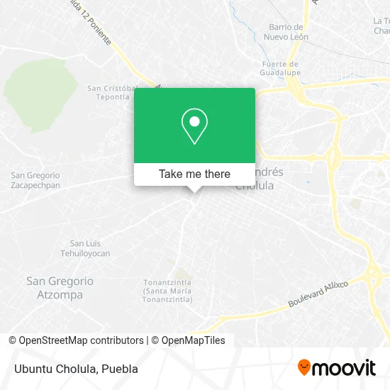 Ubuntu Cholula map