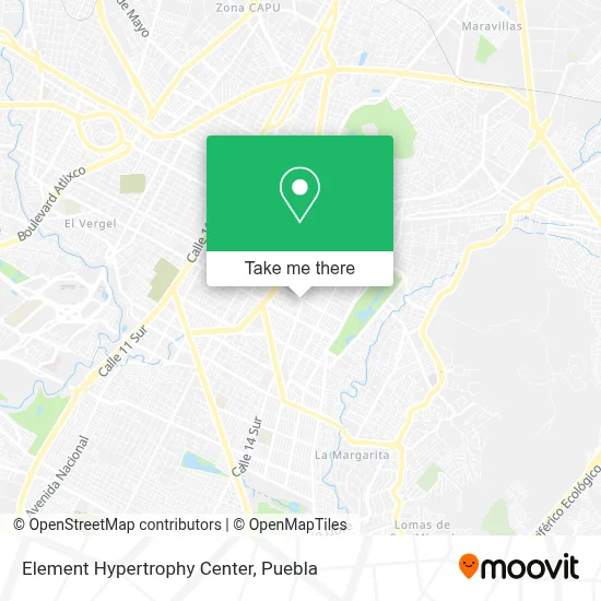 Element Hypertrophy Center map