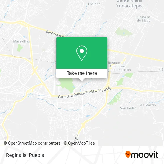 Reginails map