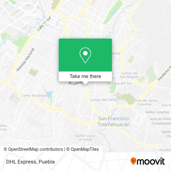 DHL Express map