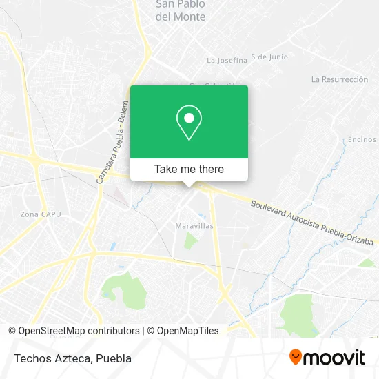 Techos Azteca map