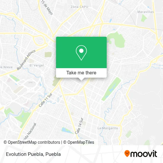 Evolution Puebla map