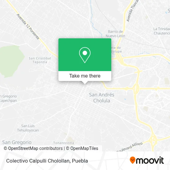 Colectivo Calpulli Cholollan map