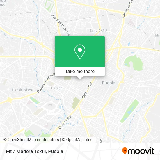 Mt / Madera Textil map