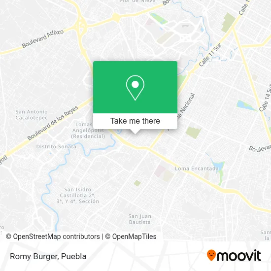 Romy Burger map
