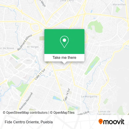 Fide Centro Oriente map