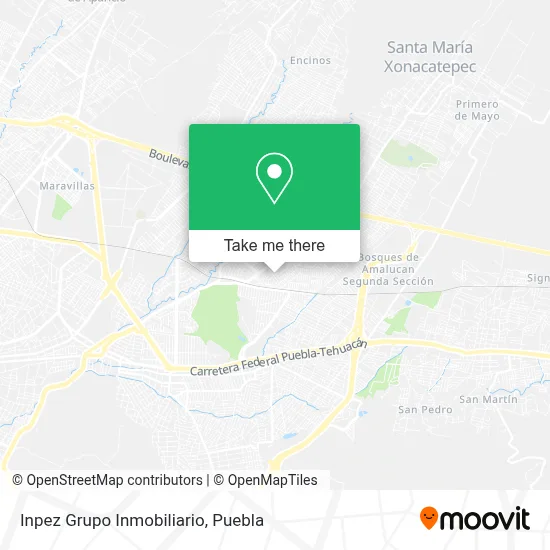 Inpez Grupo Inmobiliario map