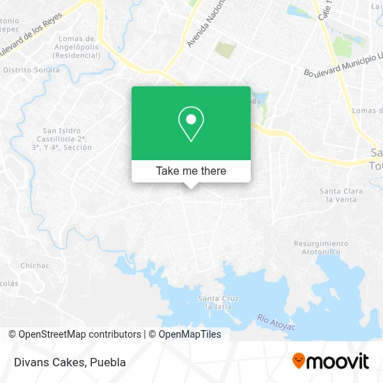 Divans Cakes map